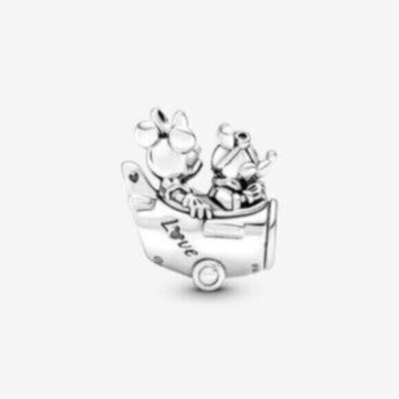 Pandora Disney Mickey Mouse & Minnie Mouse Airplane Charm - Picture 2 of 4